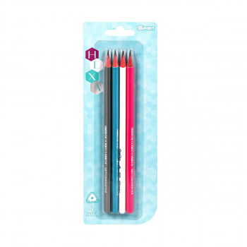 Wooden Pencils ''HEXA'', 4/1 