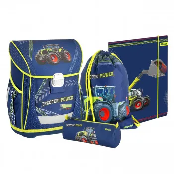 School bag set ''TRACTOR'' COOL 4-Pcs (Metal buckle) 