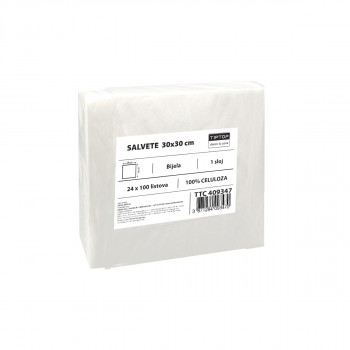 Napkin 100/1 30x30cm White 