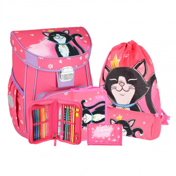 School bag set ''CAT QUEEN'' VISION 4-Pcs 