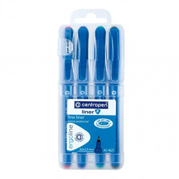 Fineliner, 0.3mm, 4pcs sorto 