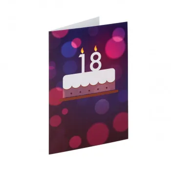 Greeting card ''18th Birthday