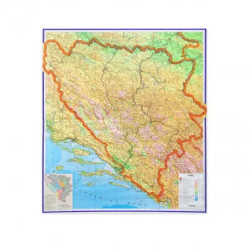 Karta Bosne i Hercegovine latinica 