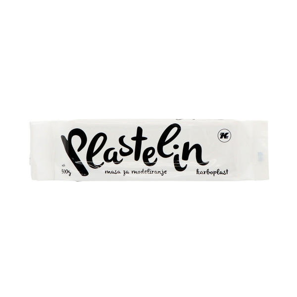 Plastelin 500g, Bijeli 