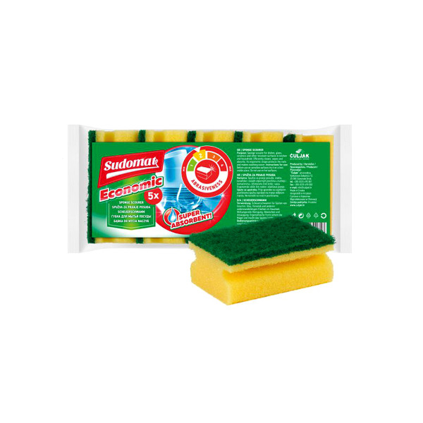 Küchenschwamm groß mit Griff 5/1 