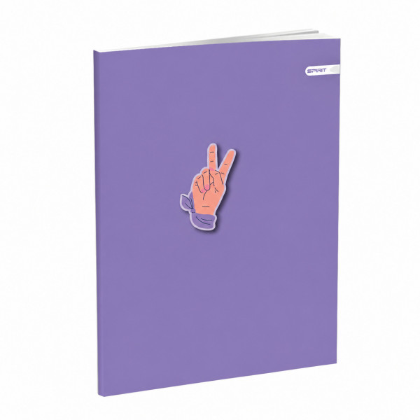 Notebook A4, hard covers, 96 squares sheets 