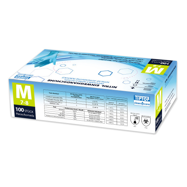 Disposable Nitrile gloves M 100/1 