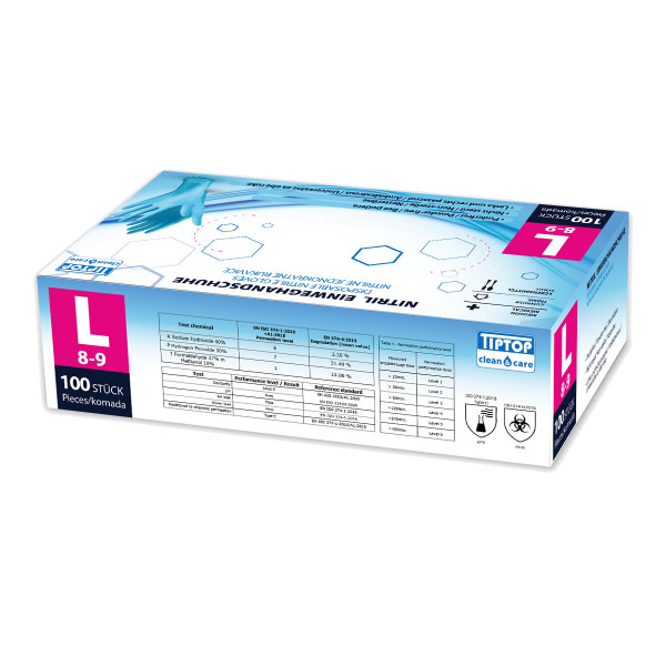 Disposable Nitrile gloves L 100/1 