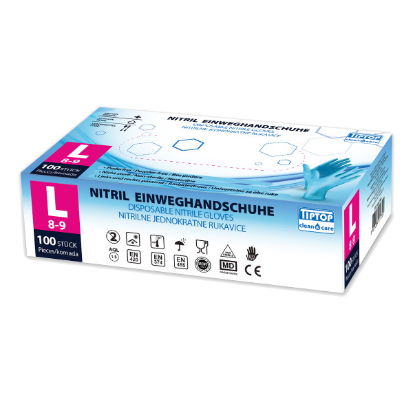 Disposable Nitrile gloves L 100/1 