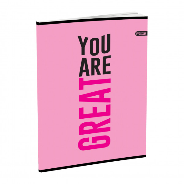 School Notebook A5 “Inspiration” Soft cover, Lines, 52 Sheets