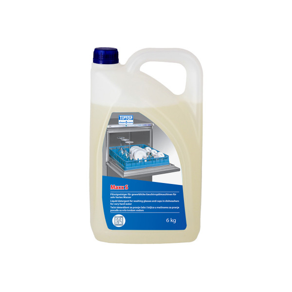 Liquid detergent for washing glasses and cups in dishwashers Maxx S 6kg 