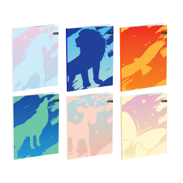 School Notebook A4 “Animals” Soft cover, Lines, 52 Sheets 