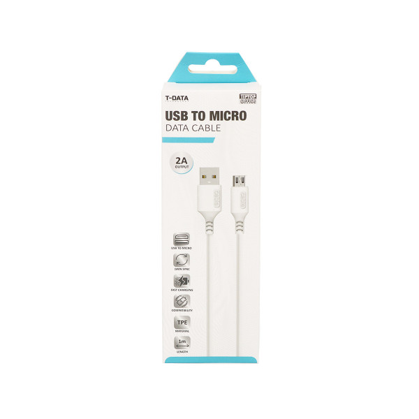 USB Mikro Kabel 2.0A, 1m 