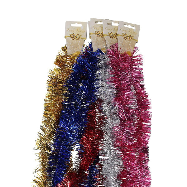 Shiny Tinsel Garland, 2m 