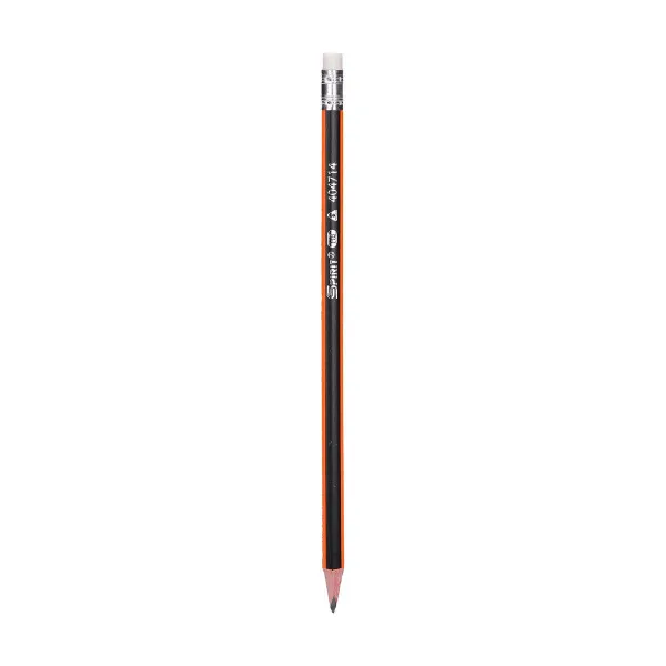 Wooden Pencils with eraser ''Matt triangle'' 