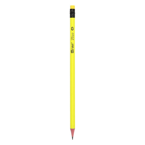 Wooden pencils with eraser ''Fluo round'' 