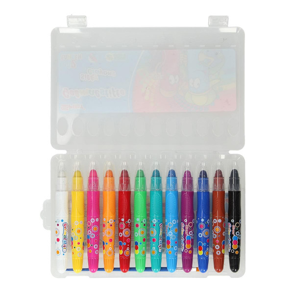 Silky crayons, 12pcs in pack 