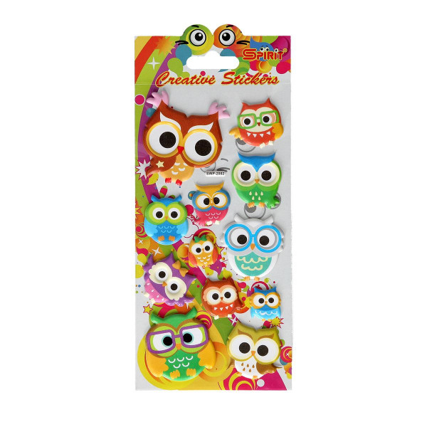 Decorative Sticker ''Puffy Owl'' 
