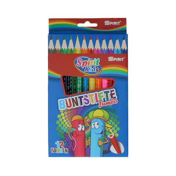 Wooden color pencils ''JUMBO'', 12pcs 