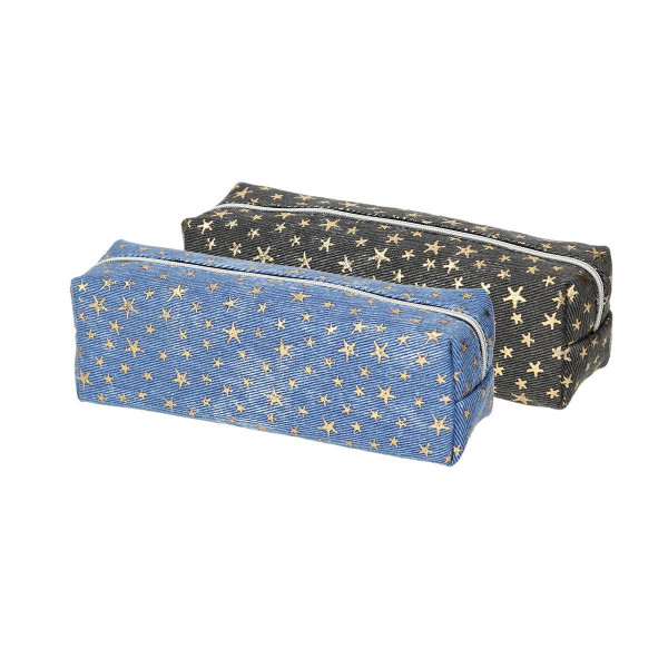 Pouch pencil case ''MINI STARS'', 2/1 (Assorted colours) 