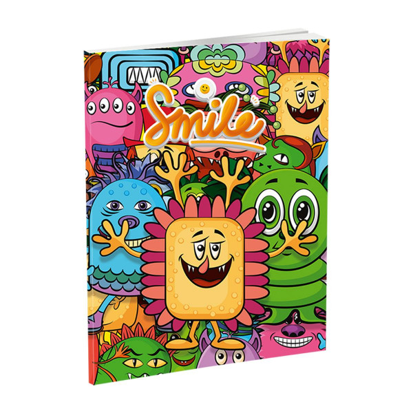 School notebook A5 ''Smile'', soft covers, 52 square sheet 