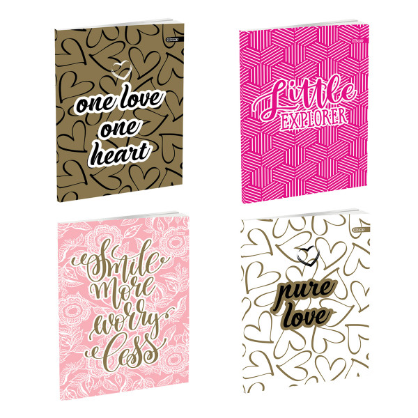 School notebook A5 ''Glitter'', soft covers, 52 sheet, squared 