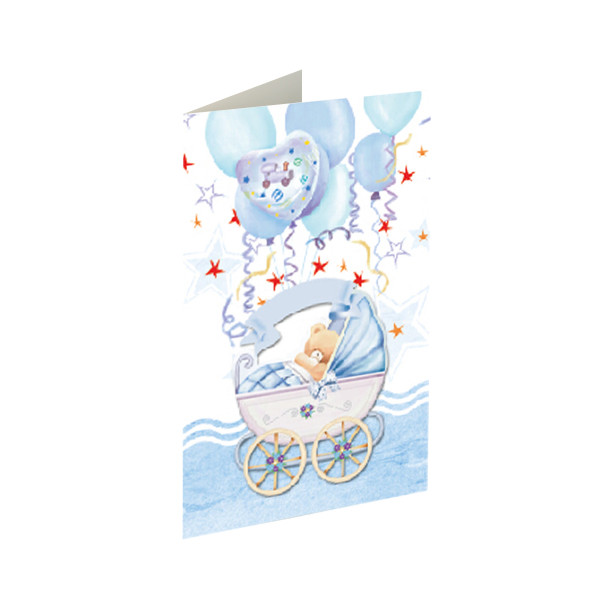 Greeting card 3D ''Baby boy 02'' 