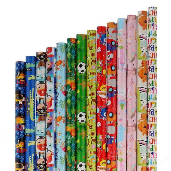 Gift paper ''KIDS'' 60/1,  Assorted colours 