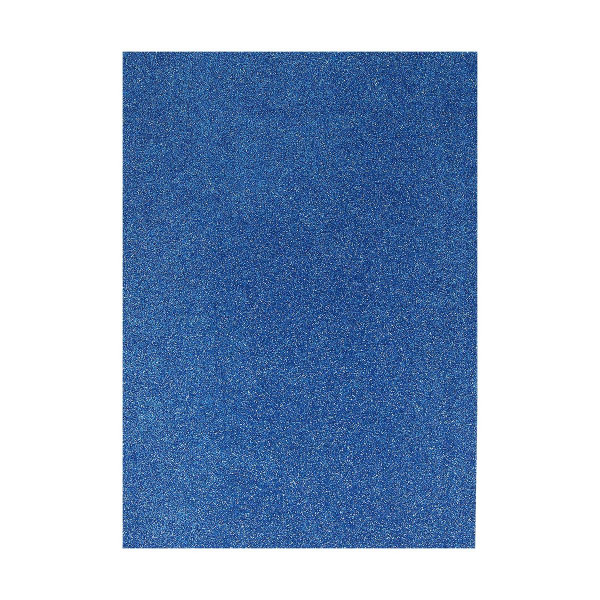 Moosgummi glitzer 1/1, Blau 