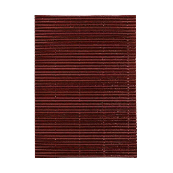 Corrugated papeer, metallic dark red 