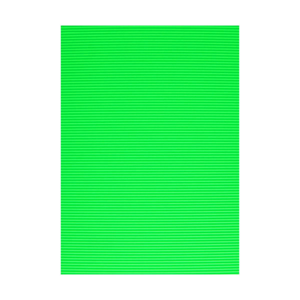 Karton rebrasti, fluo-zelena 