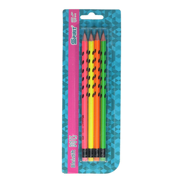 Wooden pencil ''Neon Dots'' 4/1 