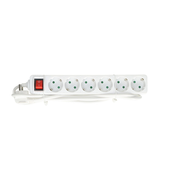 Exstension Cord 6-Socket, 3m 