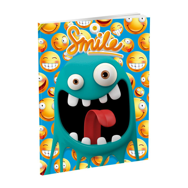 Notebook Premium A5 ''Smile'', soft covers, 52 sheets, latain 