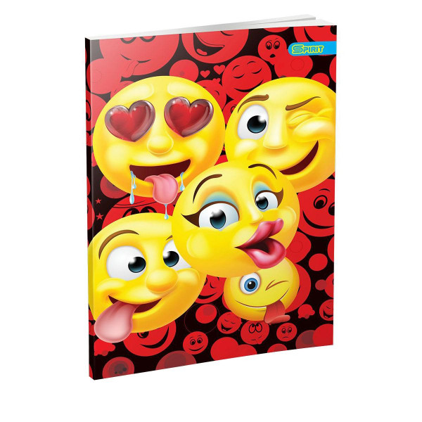 Notebook Premium A5 ''Smile'', soft covers, 52 sheets, latain 