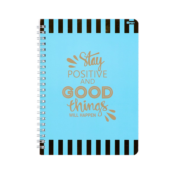 Spiral Notebook ''QUOTES'' A5 Soft Cover, Lines 