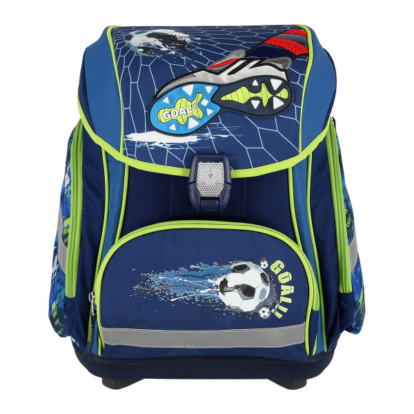 School bag set ''FOOTBALL GOAL 3D'' SMART 5-Pcs (LED buckle) 
