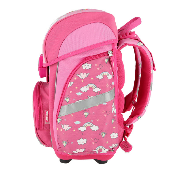 School bag set ''MAGICAL 3D'' SMART 5-pcs (LED buckle) 