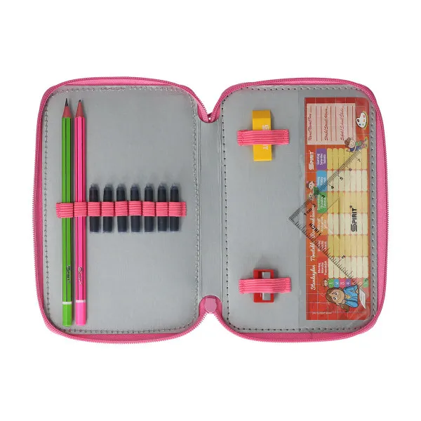 Pencil case ''PEGASUS'' 3-Zipper, 28-pcs 