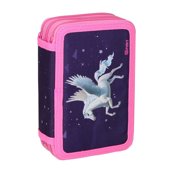 Pencil case ''PEGASUS'' 3-Zipper, 28-pcs 