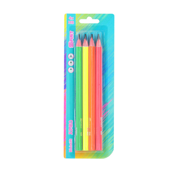 Wooden color pencils ''JUMBO'', 4/1 