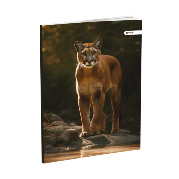 Schulheft A5, Softcover-Umschlag, Animals, 52 Blatt 