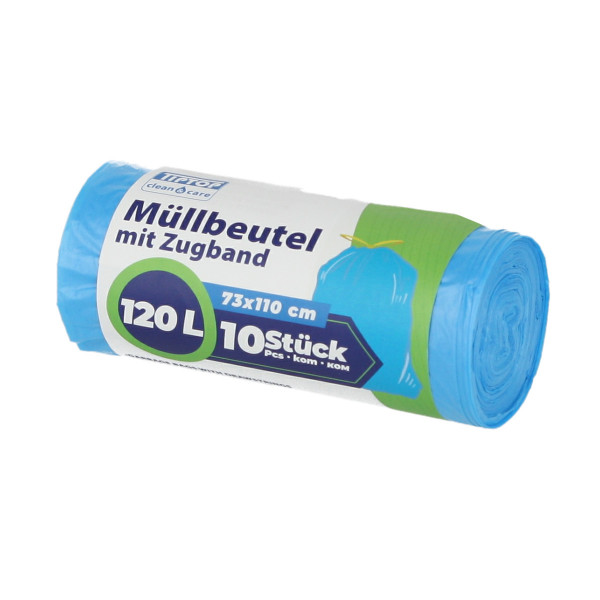 Müllbeutel 120L, mit Zugband 10/1 