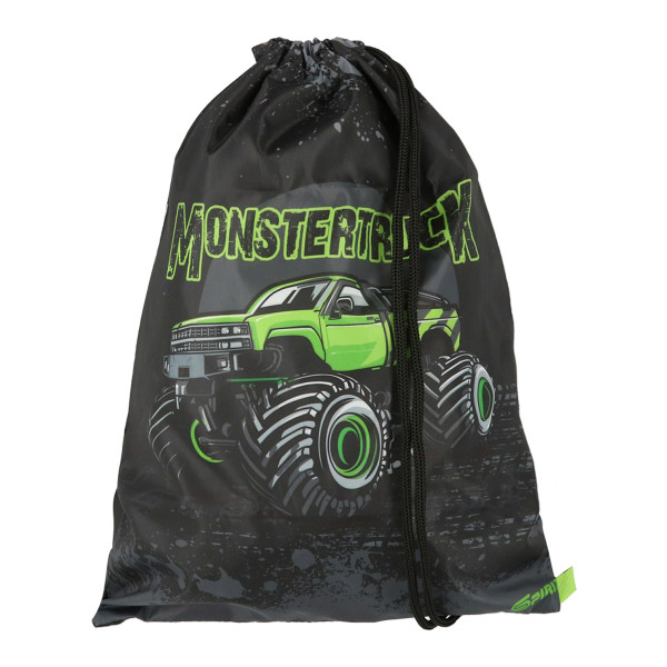 School bag set 'MONSTER TRUCK'' NEW START 5-Pcs (LED buckle) 