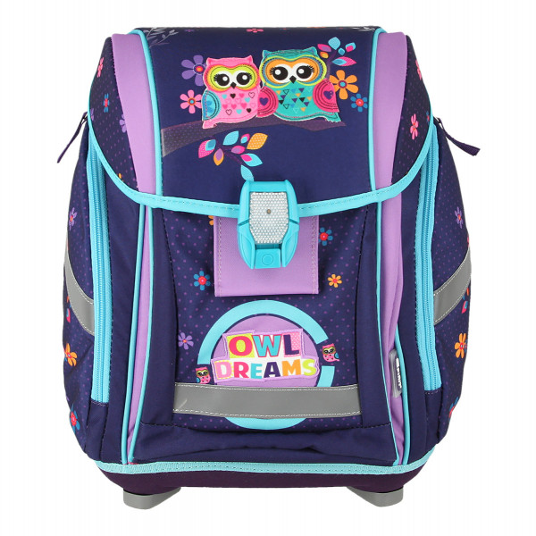 School bag set ''OWLS'' NEW START 5-Pcs (LED buckle) 