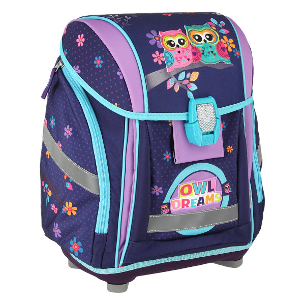 School bag set ''OWLS'' NEW START 5-Pcs (LED buckle) 