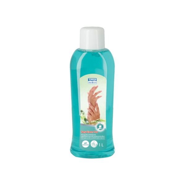 Liquid hand soap with antibacterial effect Sany Green Tea 1L 