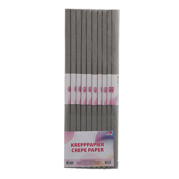 Krep papir 200 x 50cm 1/1, Siva 