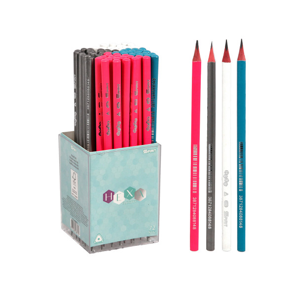 Wooden Pencils ''HEXA'', 72/1 