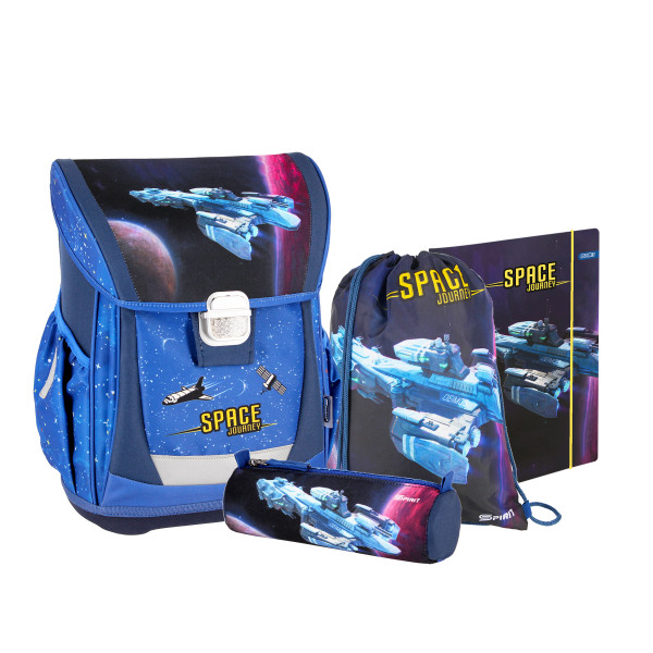 School bag set ''SPACE'' COOL 4-Pcs (Metal buckle) 